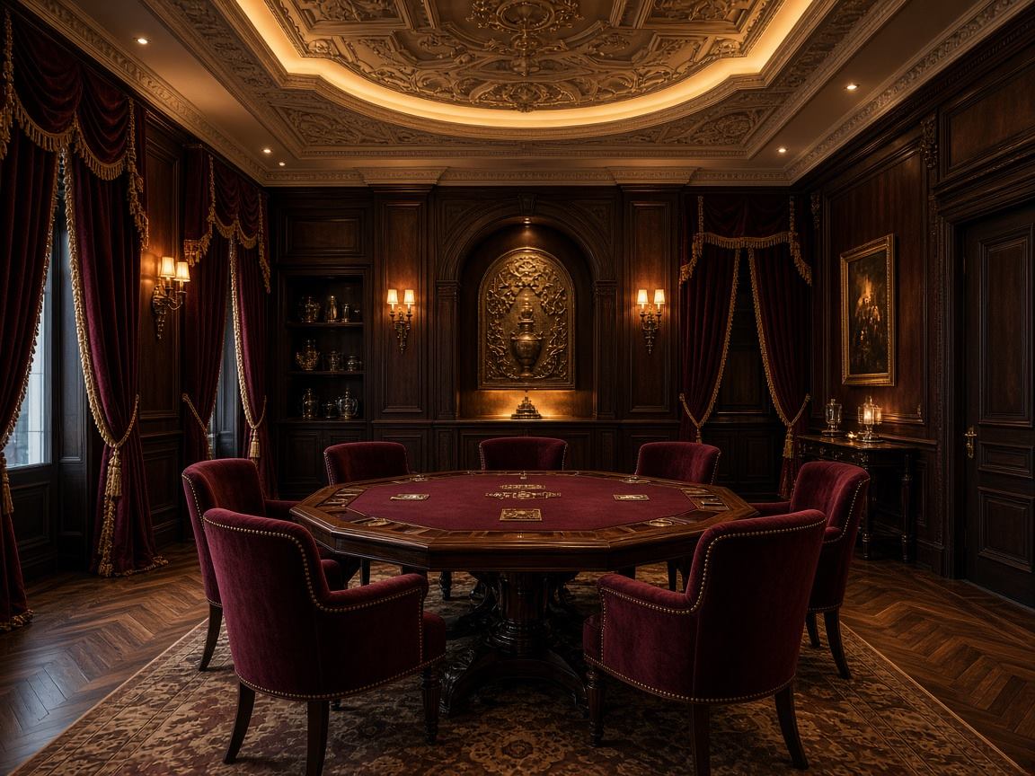 El Gabinete: sala privada con mesa de cartas y luz ámbar